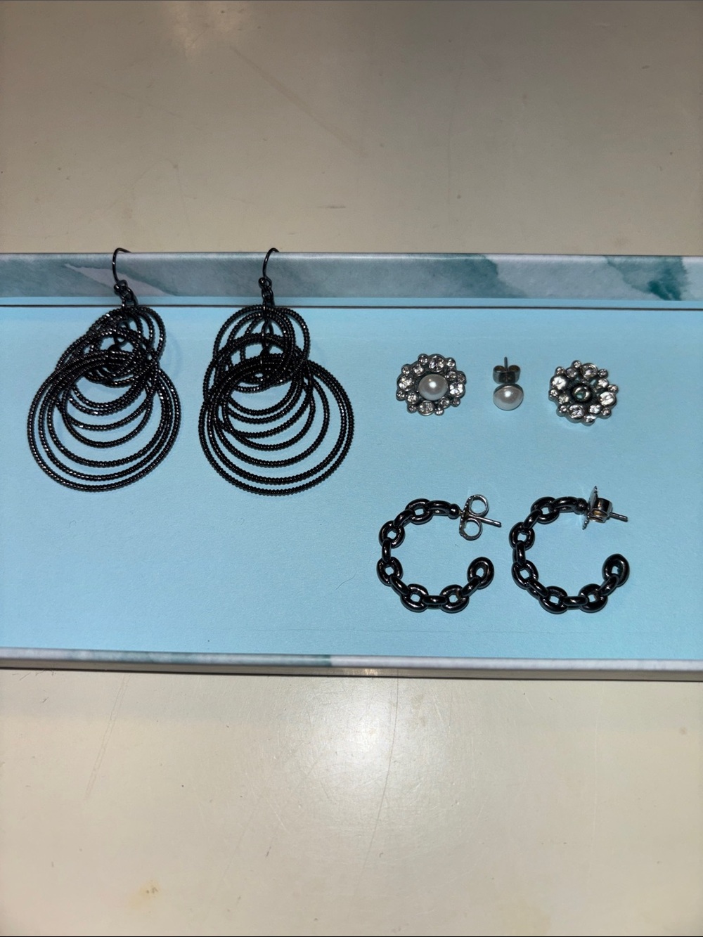 Lia Sophia 3 pair Earrings